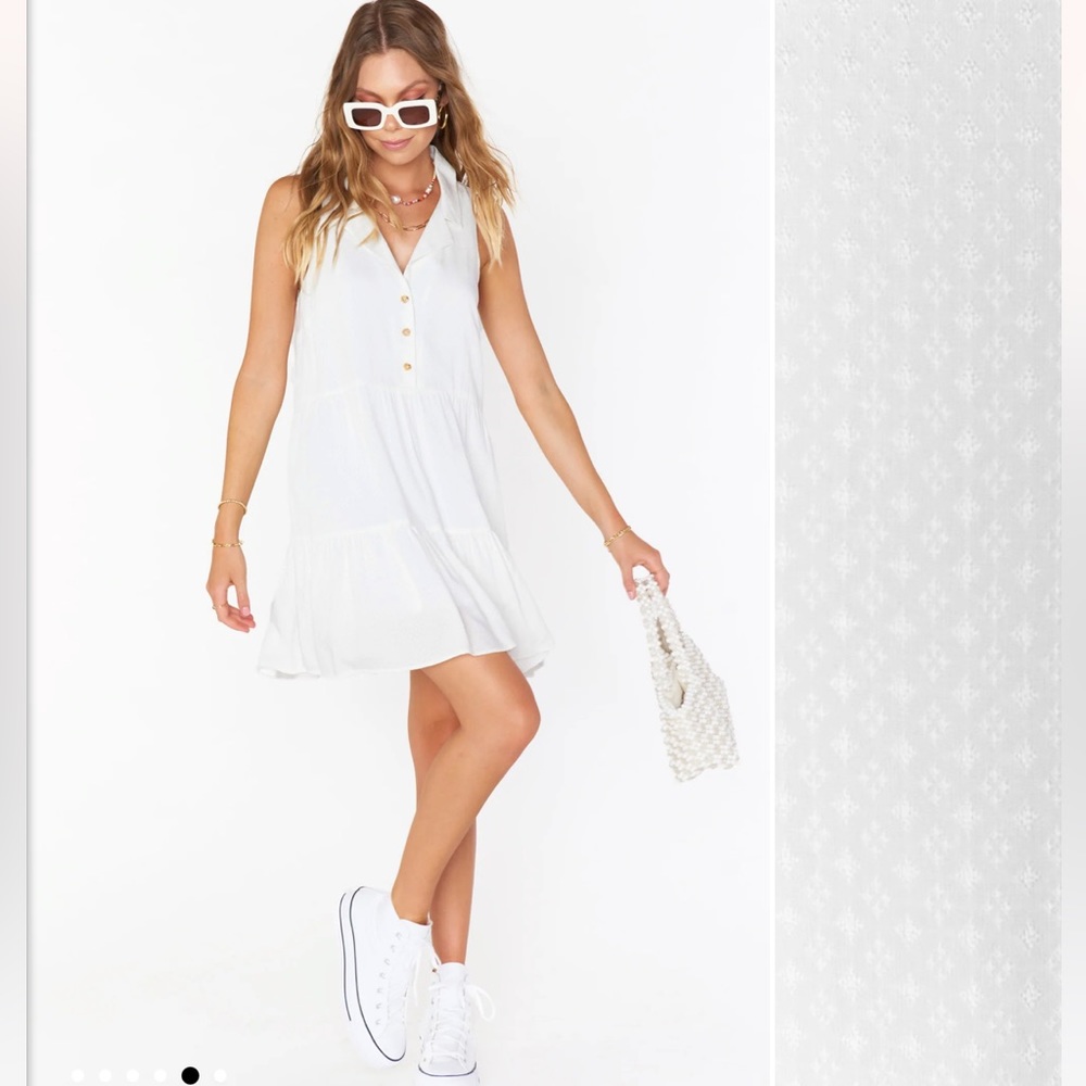 Show Me Your Mumu Groovy Collared Mini Dress